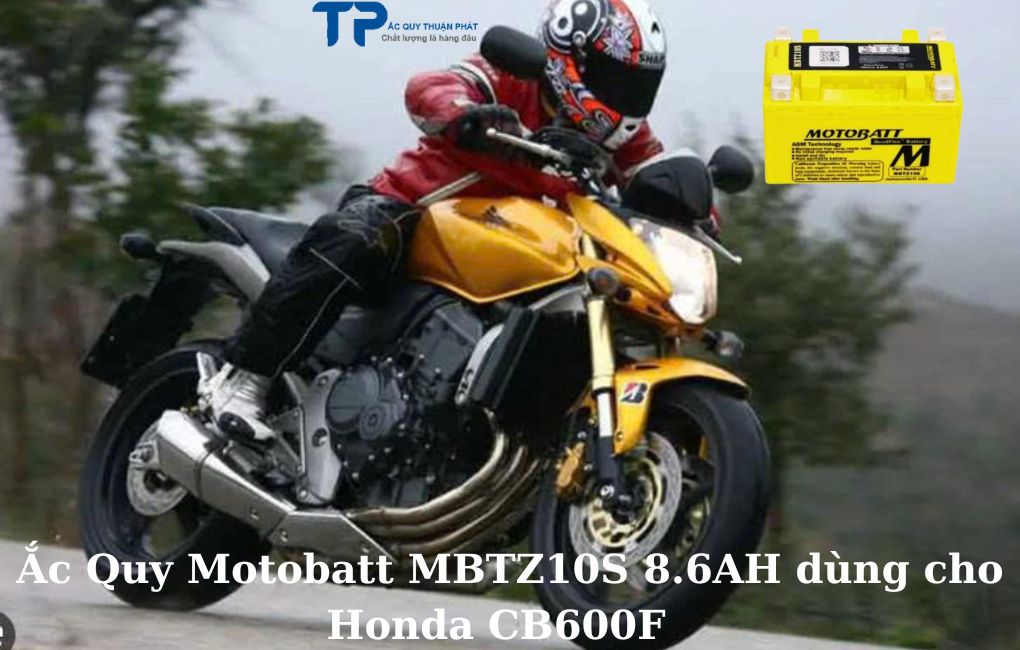 Ắc quy Motobatt MBTZ10S 8.6AH dùng cho Honda CB600F