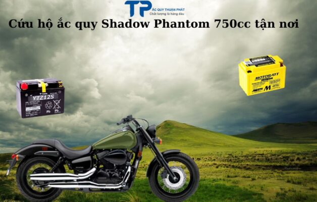 Cứu hộ ắc quy Shadow Phantom 750CC tận nơi