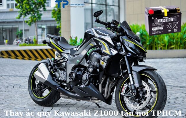 Thay ắc quy Kawasaki Z1000 tận nơi TPHCM