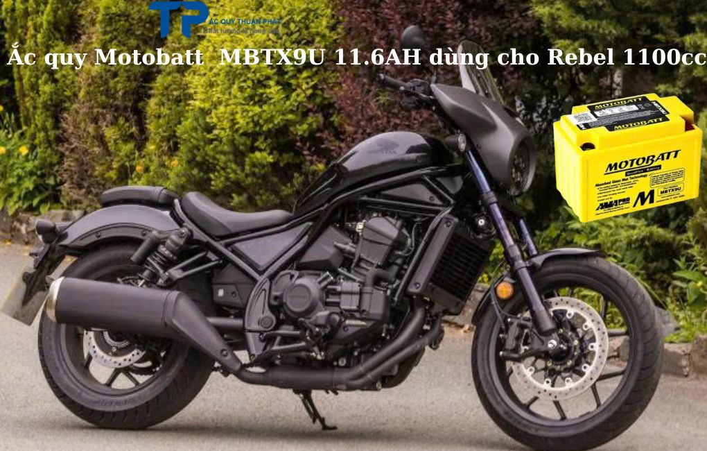 Ắc quy Motobatt MBTX9U 10.5AH dùng cho Rebel 1100cc