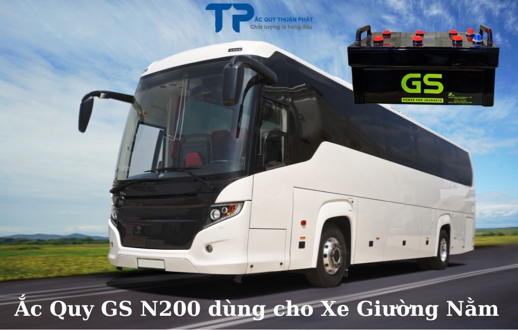Ắc Quy GS N200 dùng cho xe giường nằm