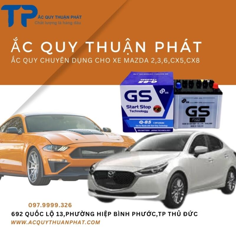 Ắc quy GS Q85 chuyên dụng cho xe Mazda