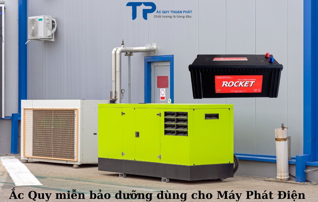 Ắc Quy miễn bảo dưỡng dùng cho Máy Phát Điện