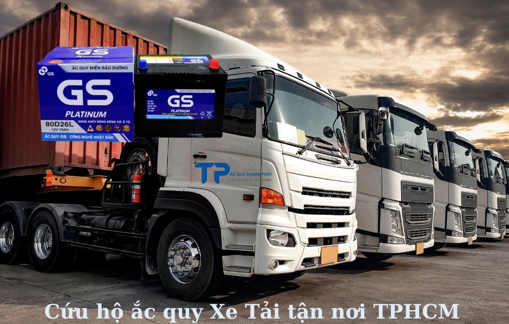 Cứu hộ ắc quy Xe Tải tận nơi TPHCM