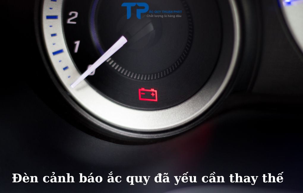 Đèn cảnh báo ắc quy đã yếu cần thay thế