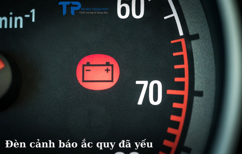 Đèn cảnh báo ắc quy đã yếu