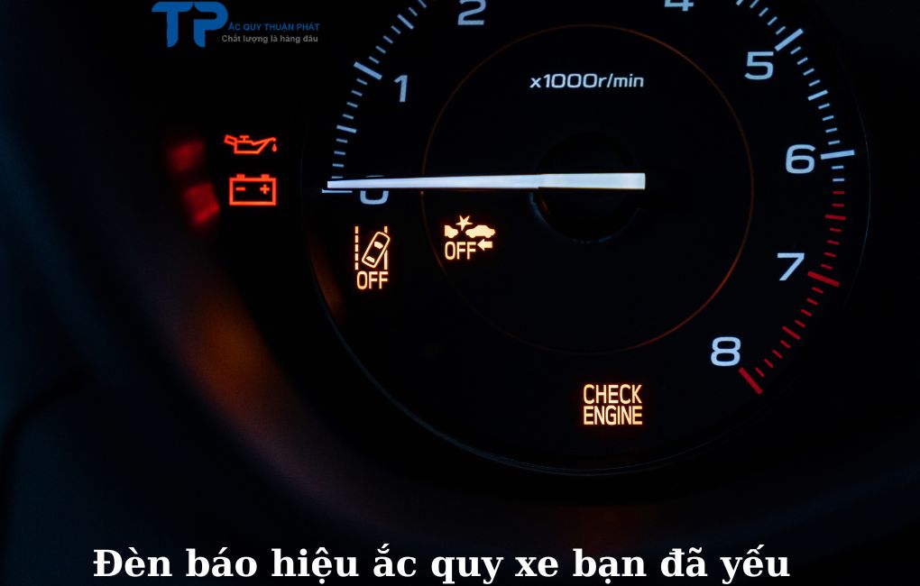 Đèn cảnh báo ắc quy Xe bạn đã yếu