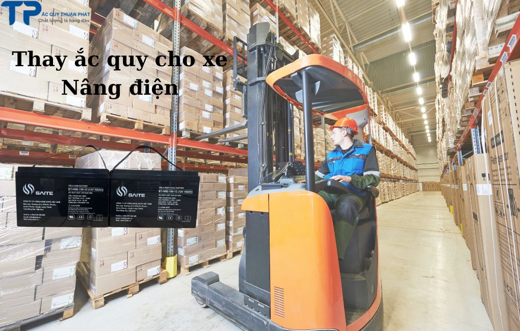 Dịch vụ thay ắc quy cho Xe Nâng điện