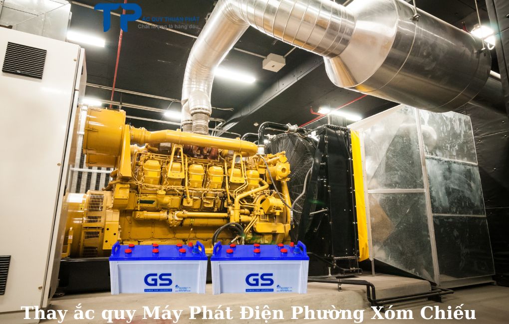 Thay ắc quy Máy Phát Điện Phường Xóm Chiếu