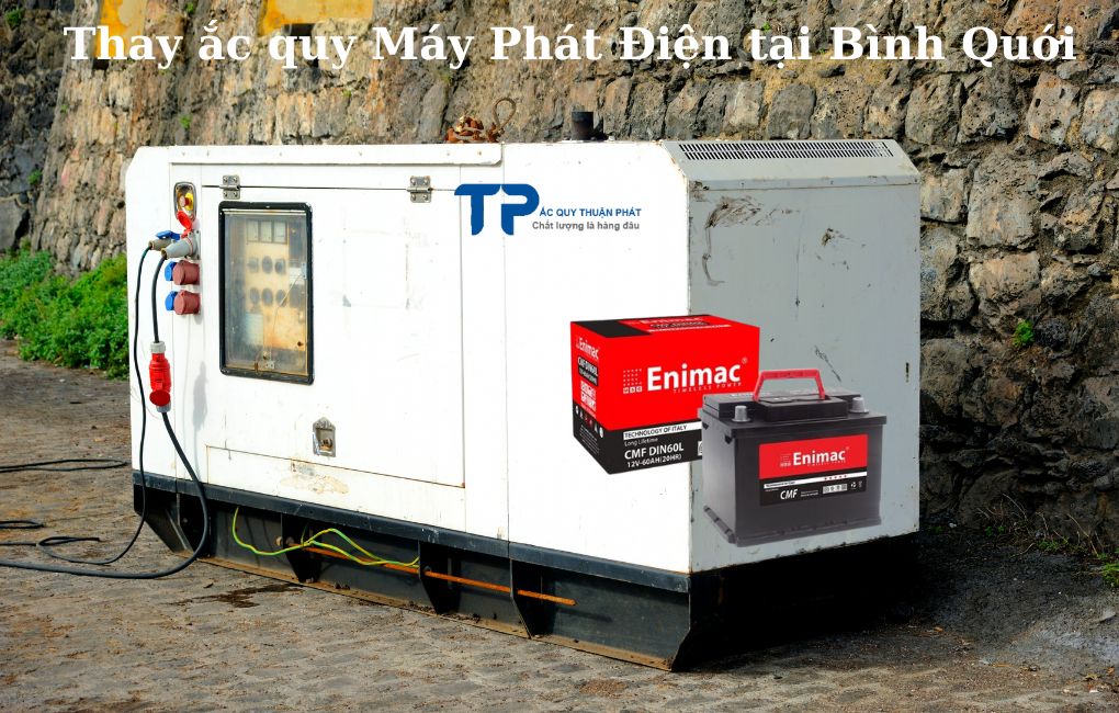 Thay ắc quy Máy Phát Điện tại Bình Quới