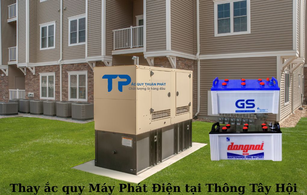 Thay ắc quy Máy Phát Điện tại Thông Tây Hội
