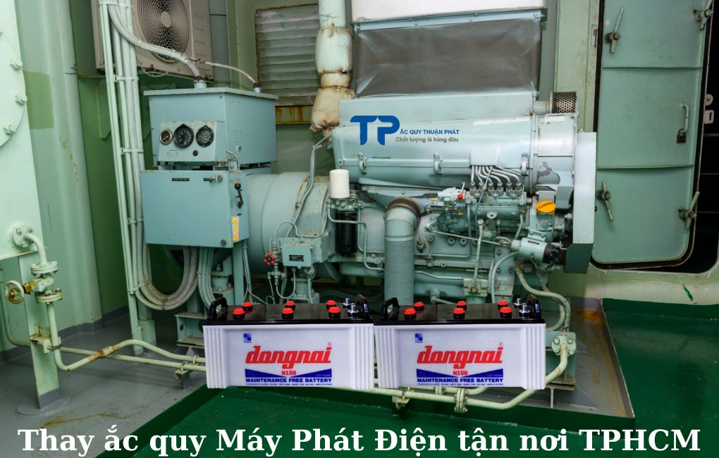 Thay ắc quy Máy Phát Điện tận nơi TPHCM