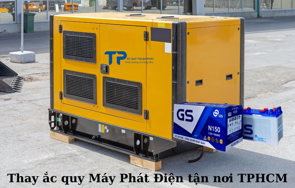 Thay ắc quy Máy Phát Điện tận nơi TPHCM