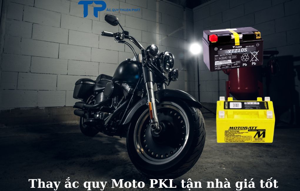 Thay ắc quy Moto PKL tận nhà giá tốt