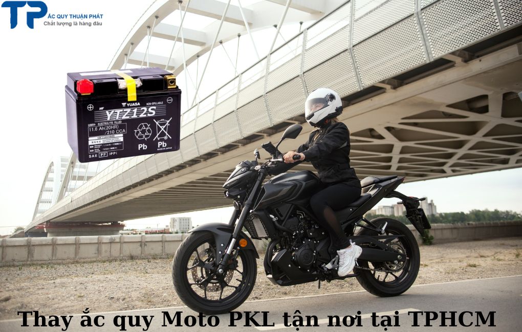 Thay ắc quy moto PKL tận nơi TPHCM