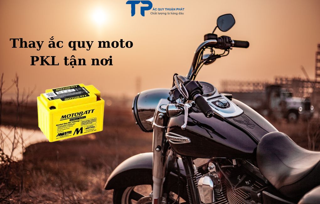 Thay ắc quy moto pkl tận nơi