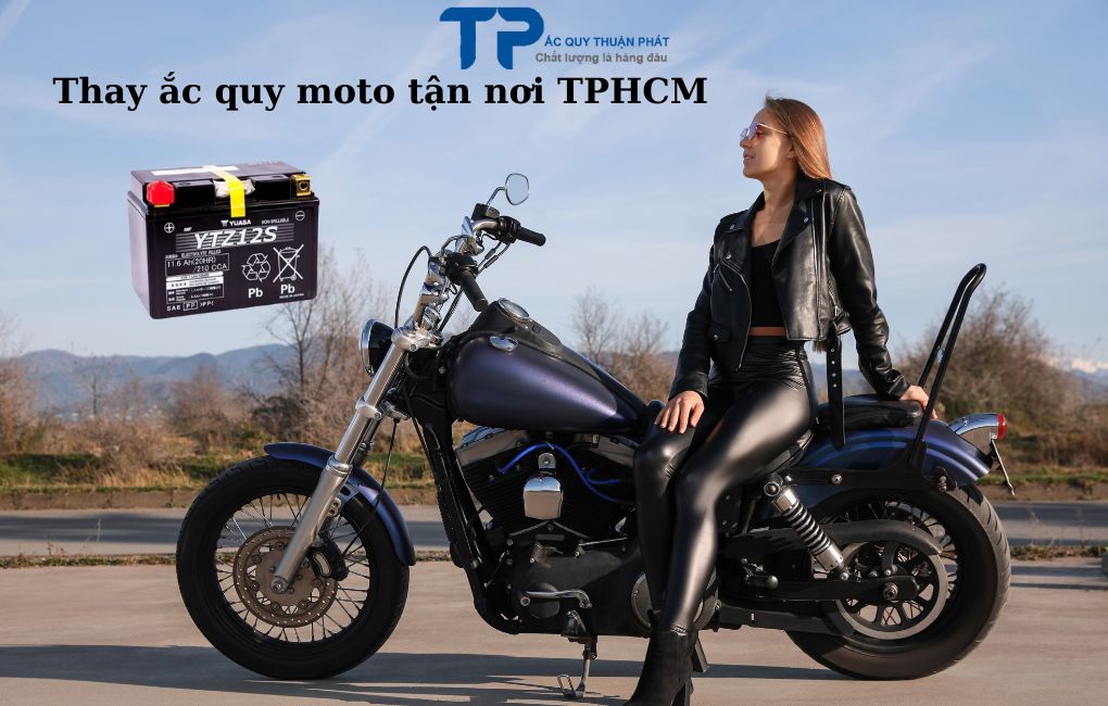 Thay ắc quy moto tận nơi TPHCM
