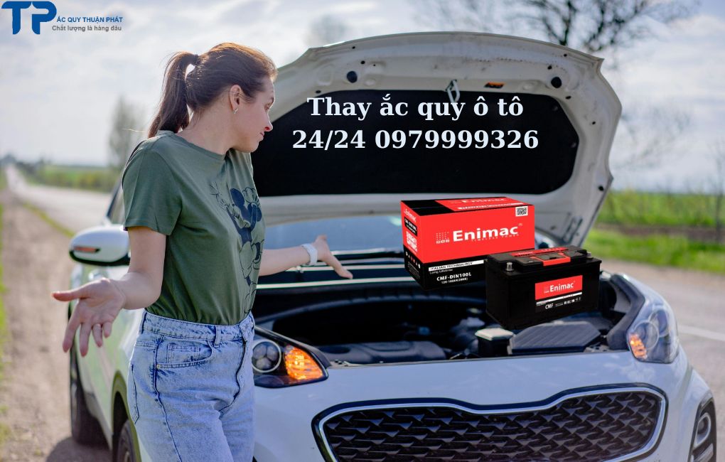 Thay ắc quy ô tô 24/24 0979999326
