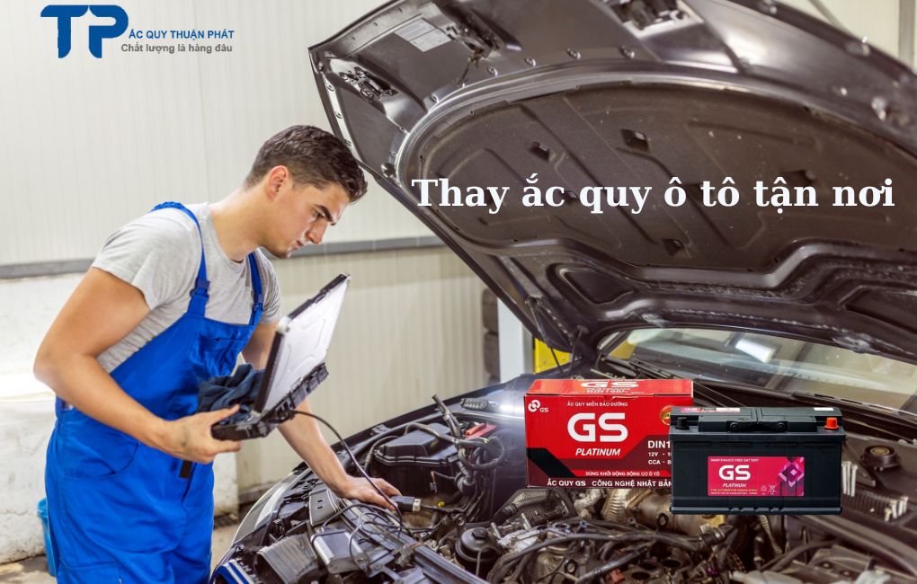 Thay ắc quy ô tô tận nơi 0979999326