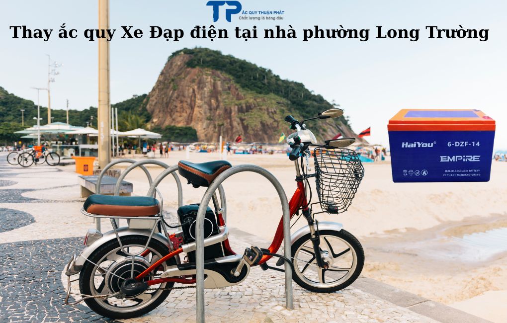 Thay ắc quy Xe Đạp Điện tại nhà phường Long Trường