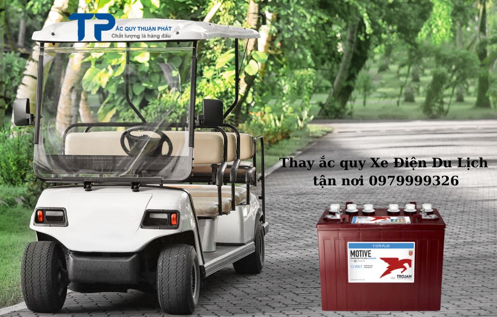 Thay ắc quy Xe Điện Du Lịch tận nơi 0979999326