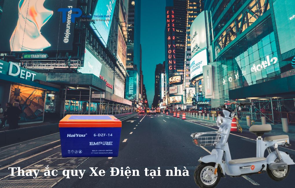 Thay ắc quy Xe Điện tại nhà