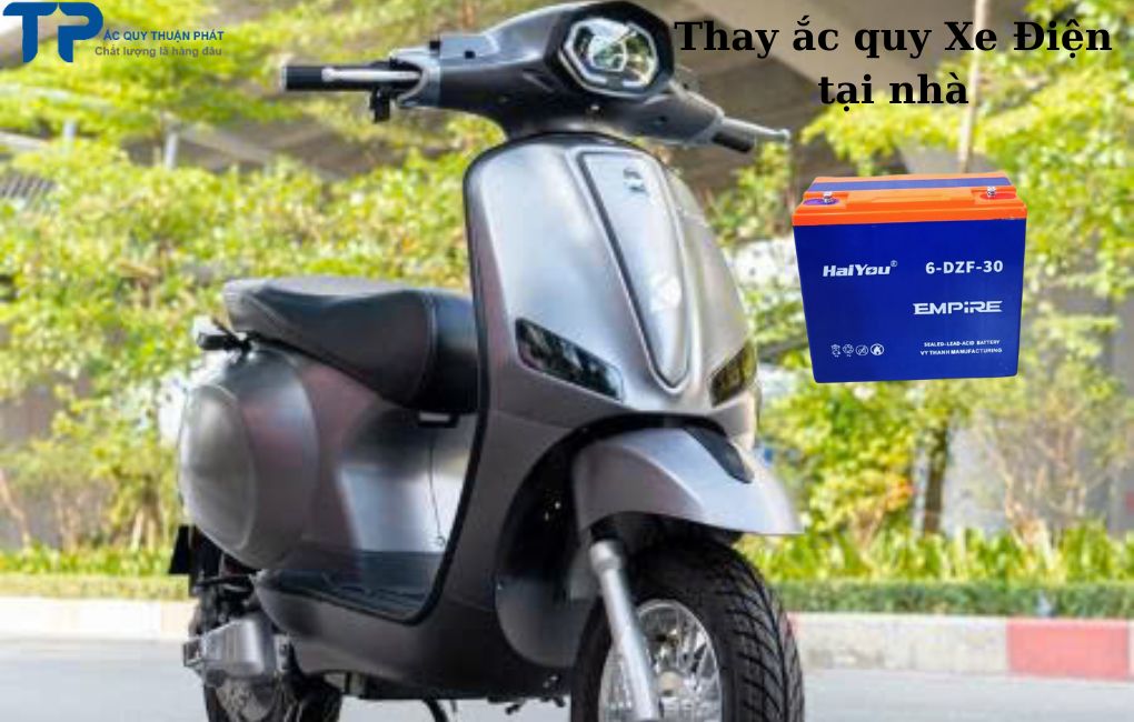 Thay ắc quy Xe Điện tại nhà