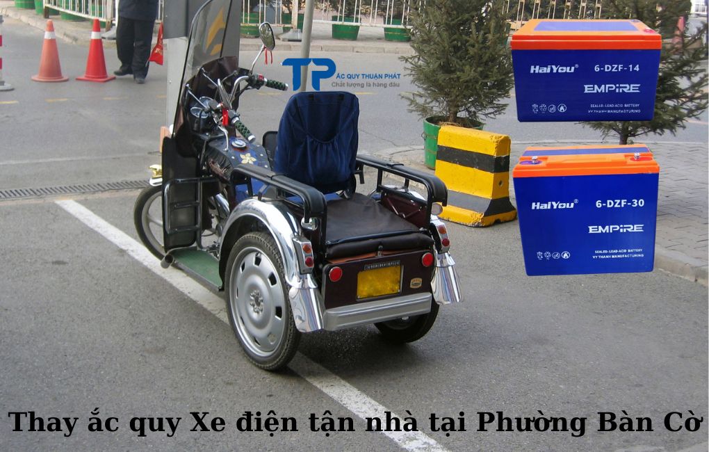 Thay ắc quy Xe Điện tận nhà Phường Bàn Cờ