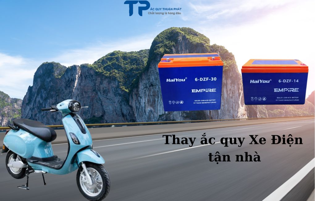Thay ắc quy Xe Điện tận nhà