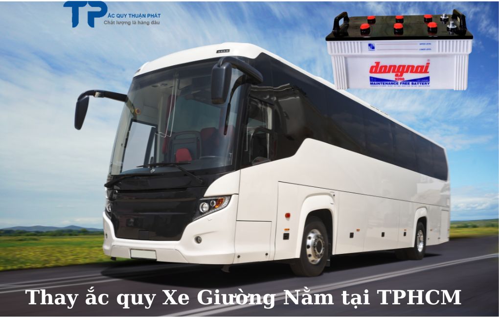 Thay ắc quy xe giường nằm tại TPHCM
