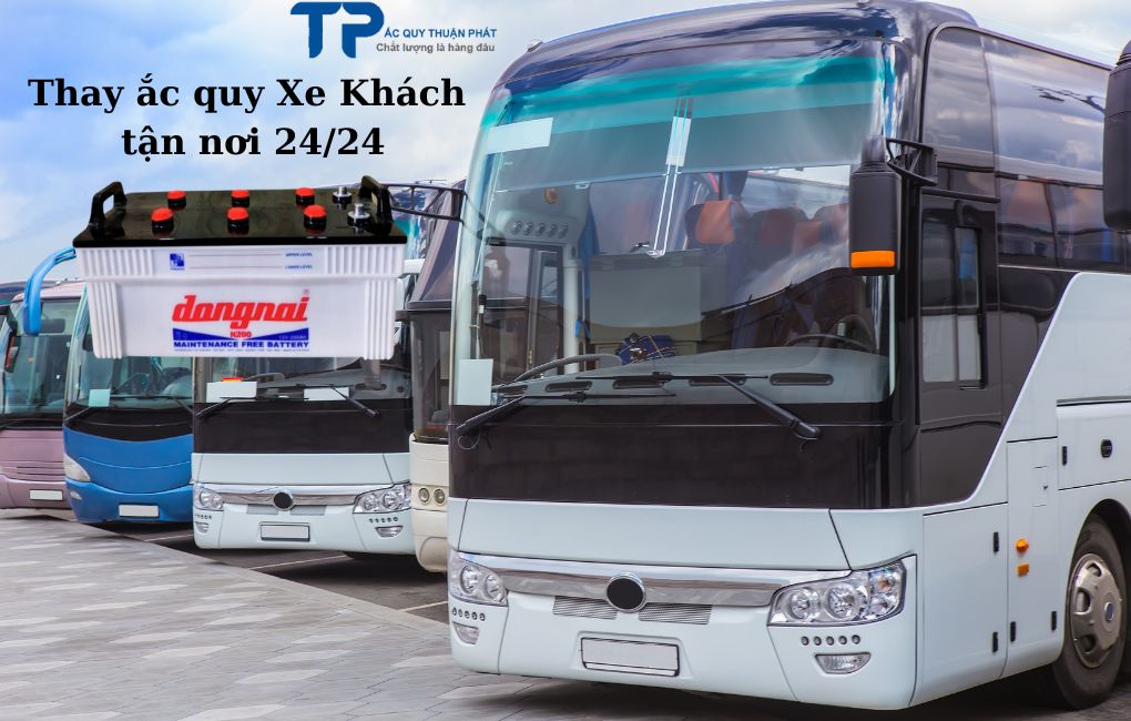 Thay ắc quy Xe Khách tận nơi 24/24