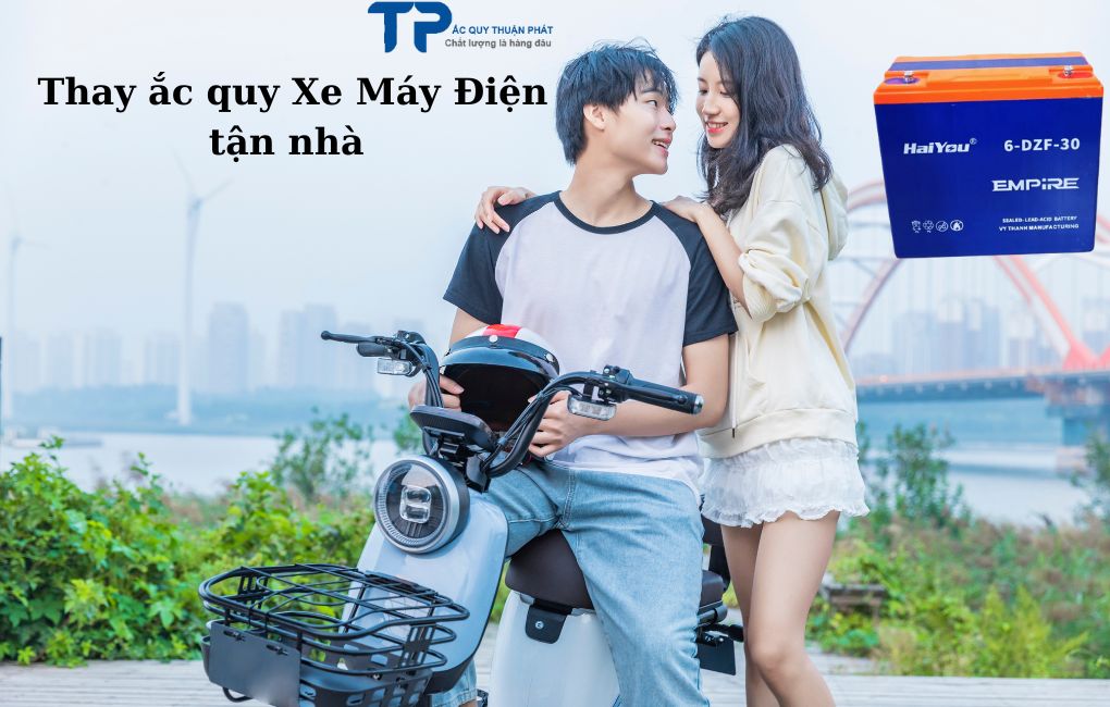 Thay ắc quy Xe Máy Điện tận nhà