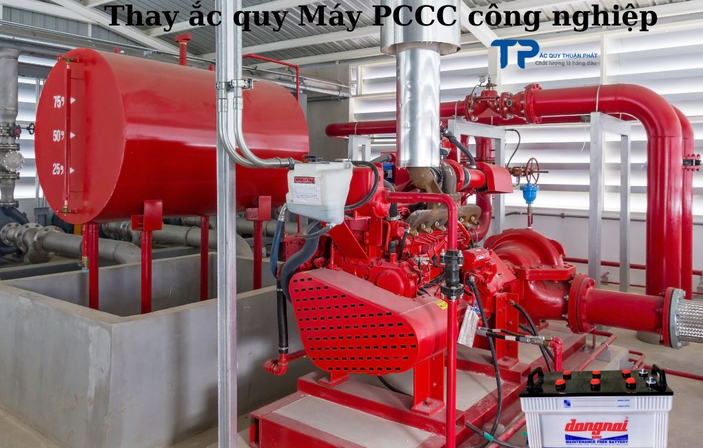 Thay ắc quy Xe Máy PCCC công nghiệp