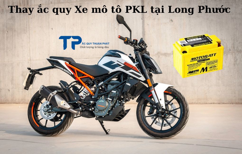 Thay ắc quy Xe Mô tô PKL tại Long Phước