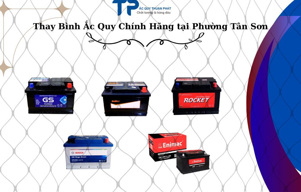 Thay bình ắc quy chính hãng tại Phường Tân Sơn