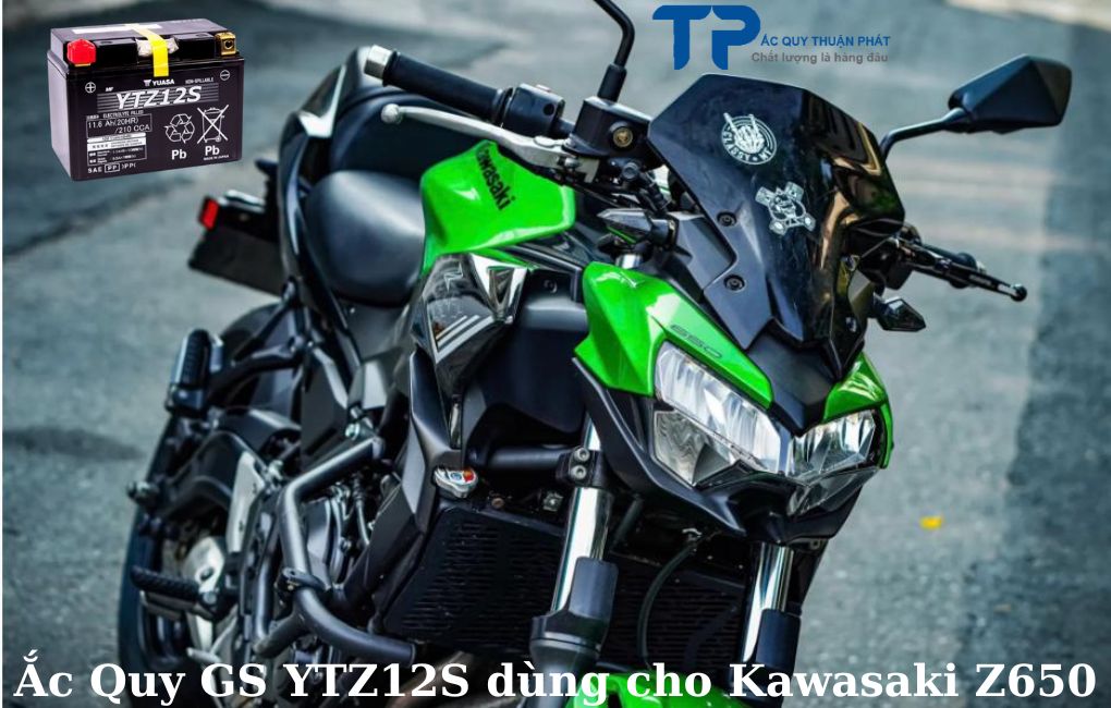 Ắc quy GS YTZ12S dùng cho Kawasaki Z650