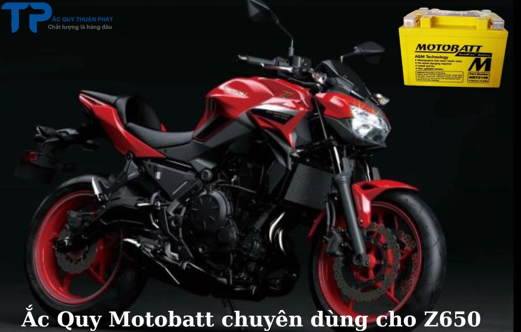 Ắc quy Motobatt chuyên dùng cho Z650