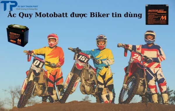 Ắc quy Motobatt được Biker tin dùng