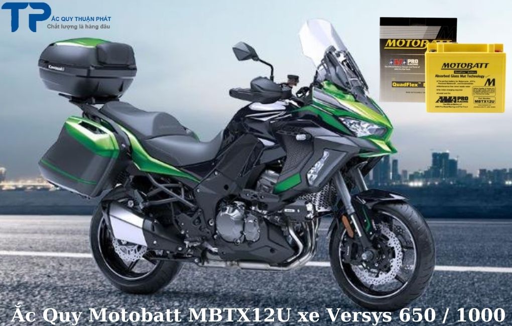 Ắc quy Motobatt MBTX12U dùng cho xe Versys 650 - 1000