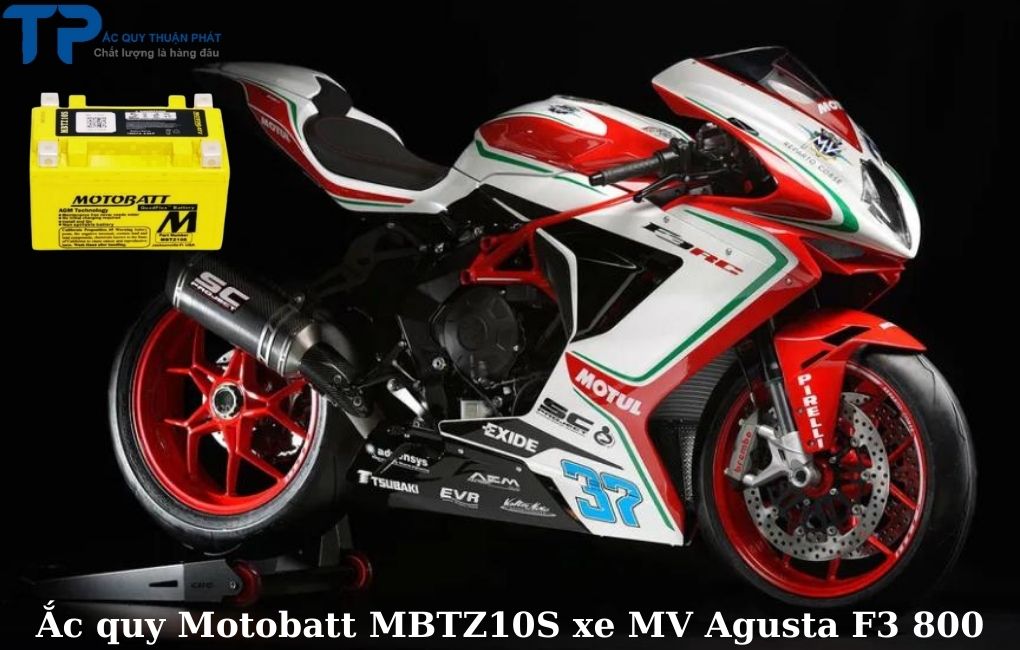 Ắc quy Motobatt MBTZ10S xe MV Agusta F3 800