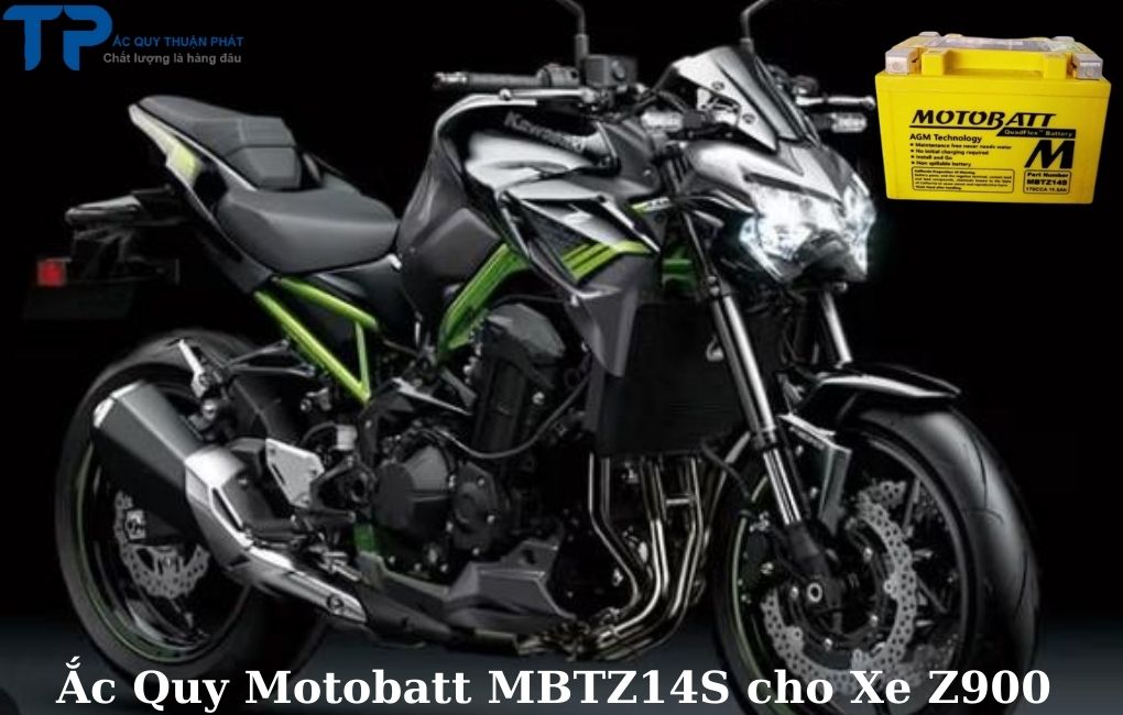 Ắc quy Motobatt MBTZ14S cho xe Kawasaki Z900