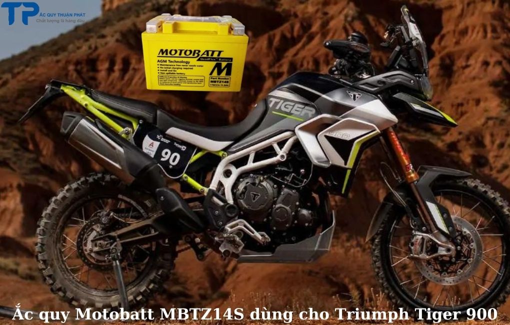 Ắc quy Motobatt MBTZ14S dùng cho Triumph Tiger 900