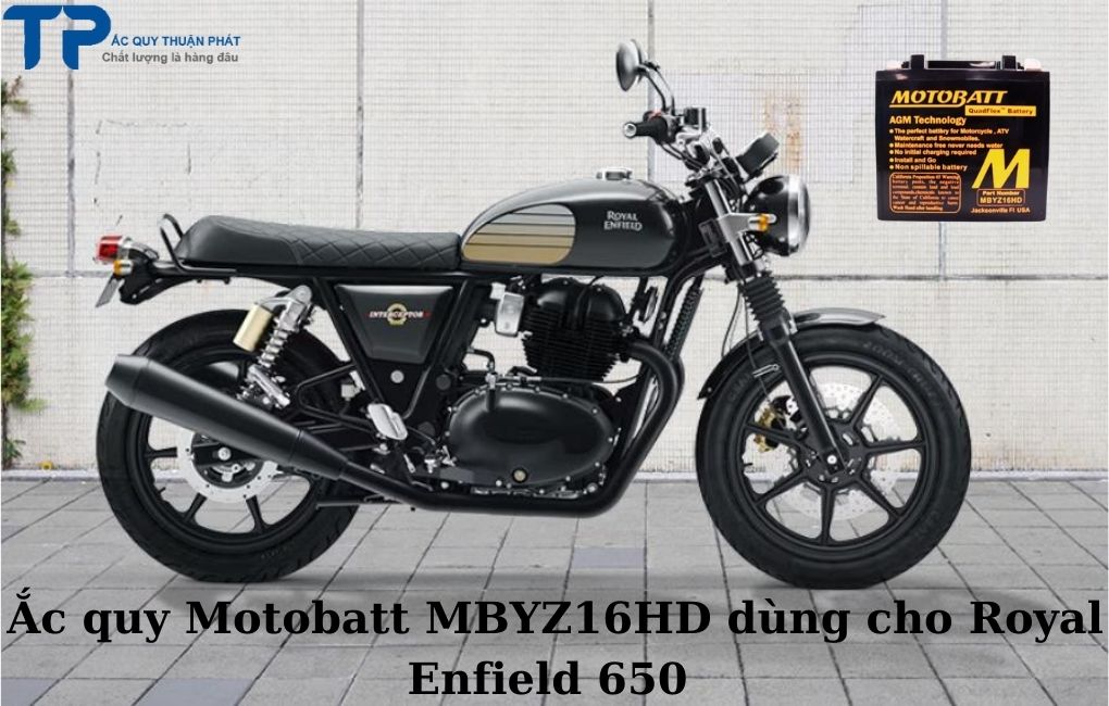 Ắc quy Motobatt MBYZ16HD dùng cho Royal Enfield 650