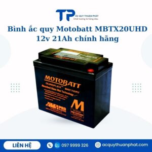 Bình ắc quy Motobatt MBTX29UHD 12V - 21AH chính hãng