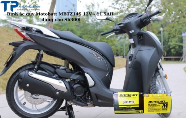 Bình ắc quy Motobatt MBTZ14S dùng cho SH300i