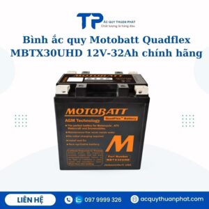 Bình ắc quy Motobatt Quadflex MBTX30UHD 12V - 32AH chính hãng