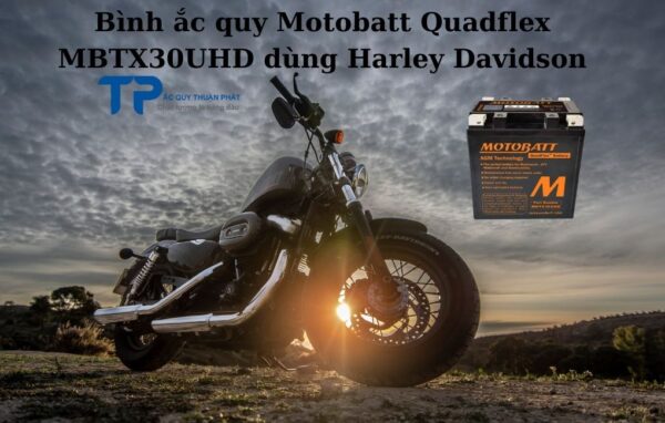 Bình ắc quy Motobatt Quadfkex MBTX30UHD dùng Harley Davidson