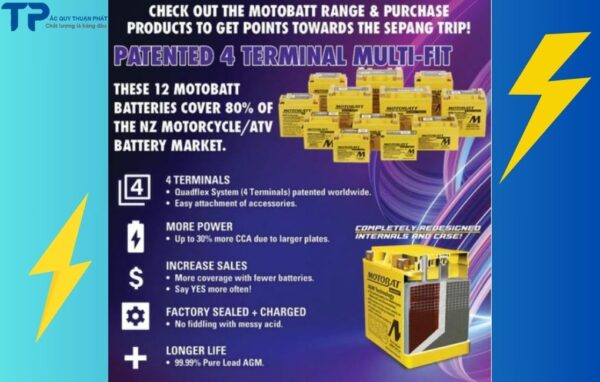 Cấu tạo ắc quy Motobatt