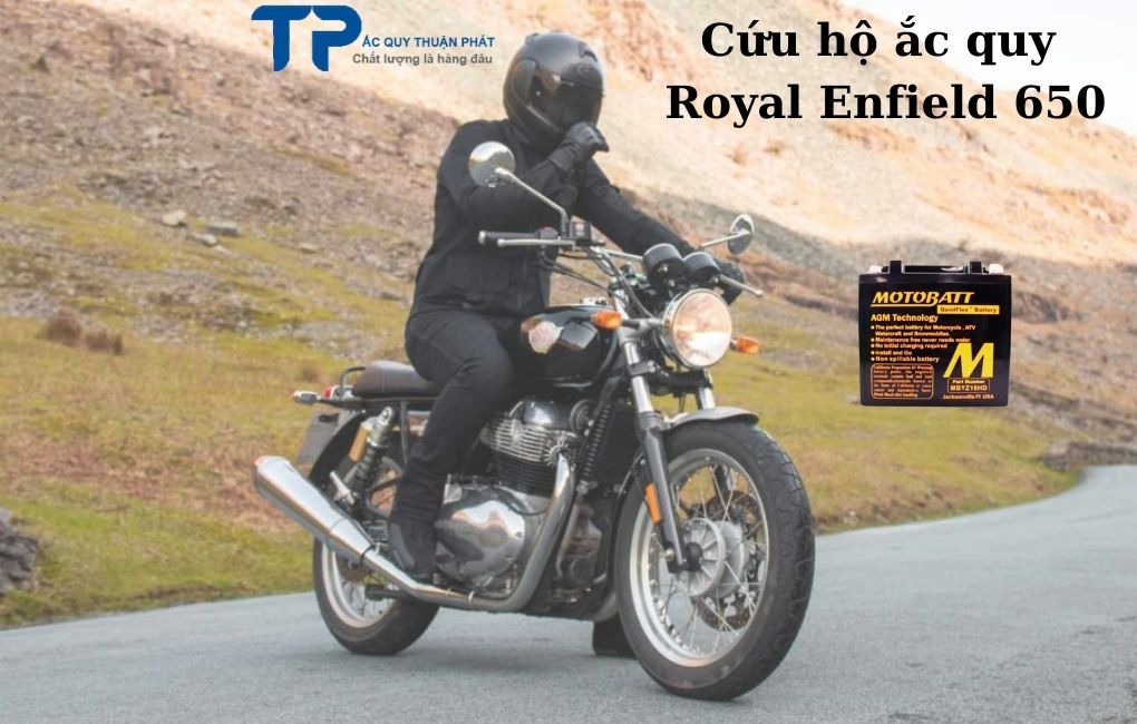 Cứu hộ ắc quy Royal Enfield 650