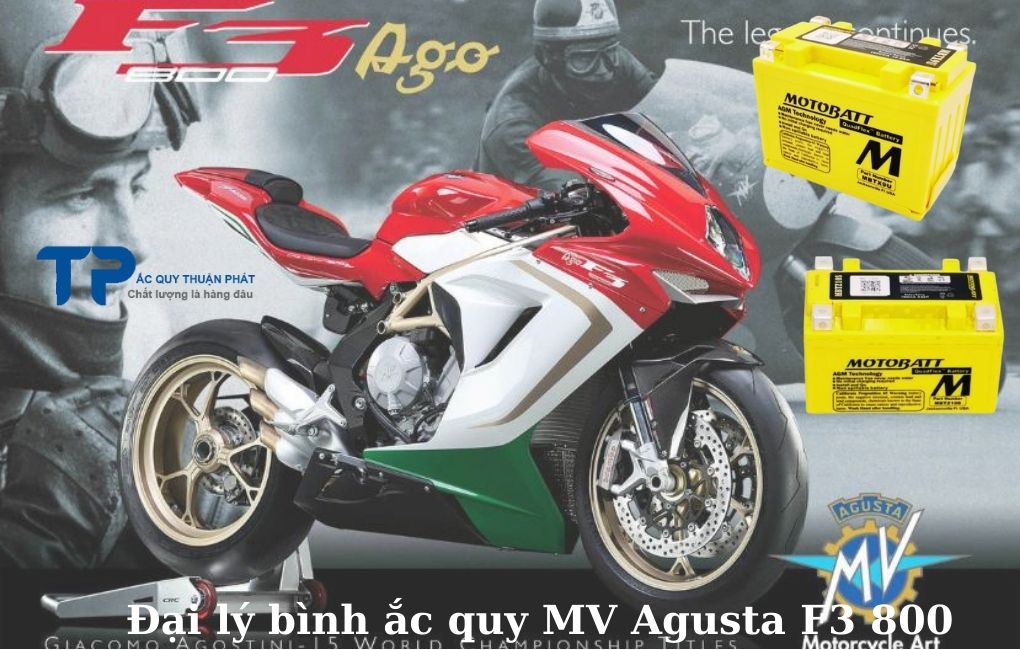 Đại lý bình ắc quy MV Agusta F3 800